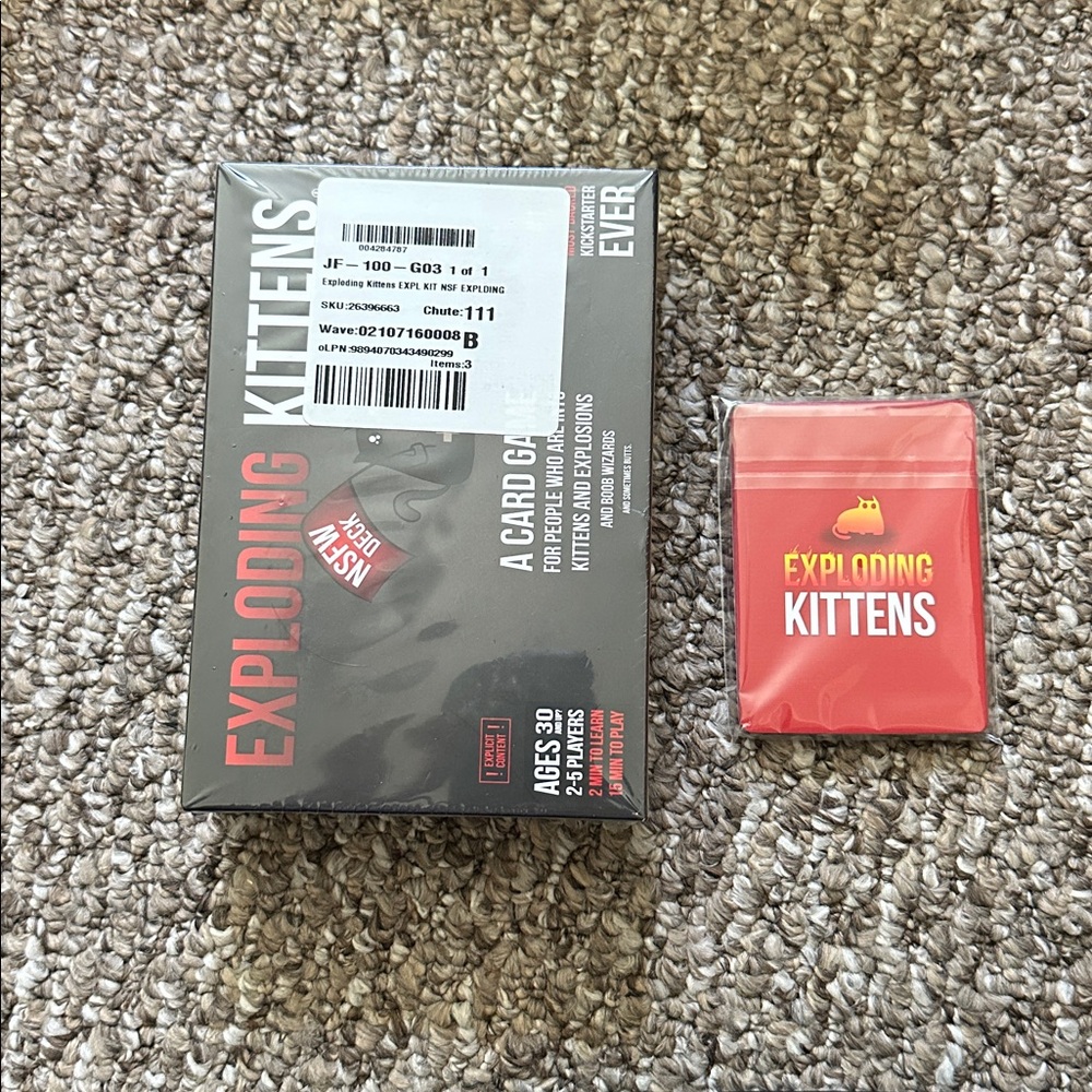 Exploding Kittens Card Game Set- NSFW Expansion Pack